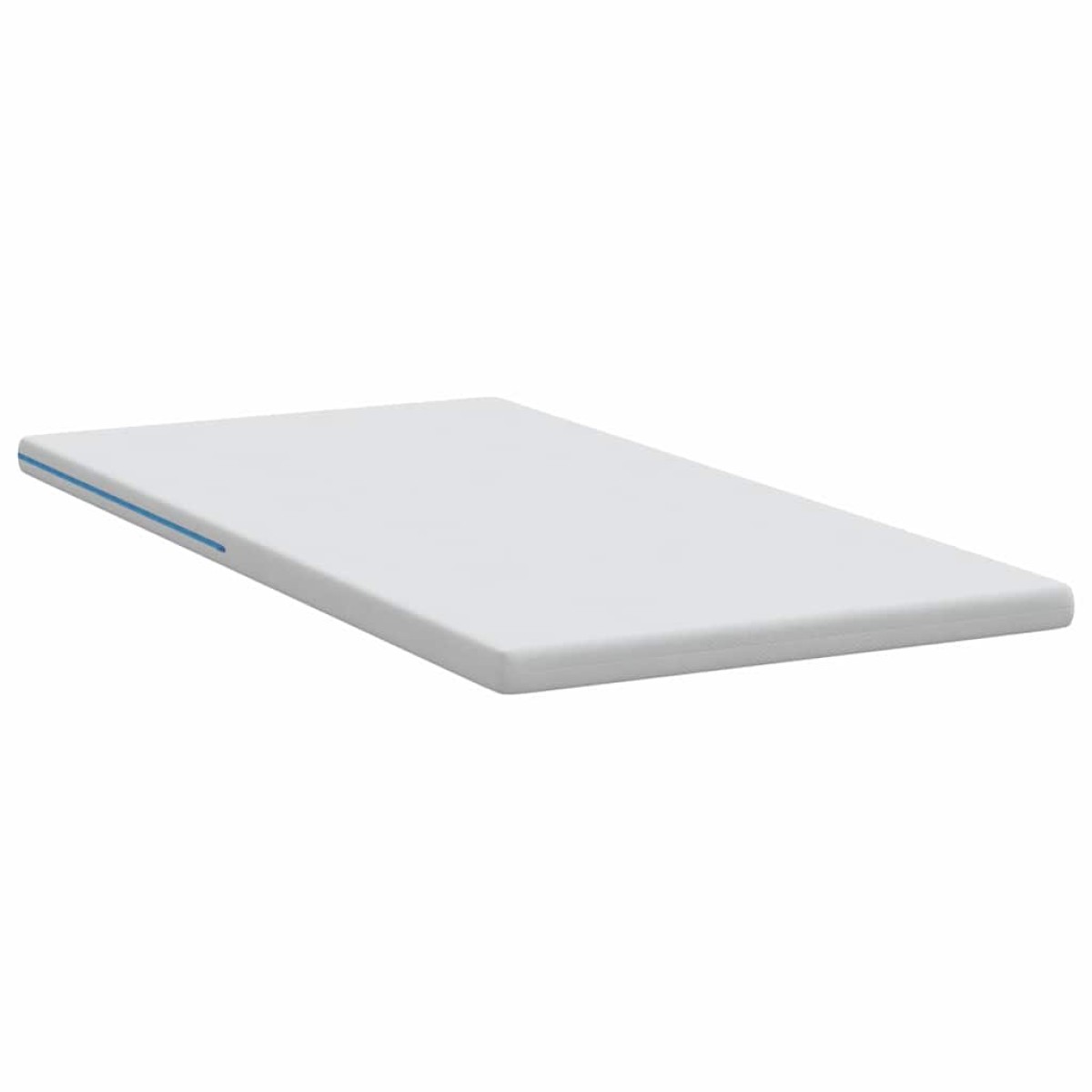 vidaXL Στρώμα επικάλυψης Λευκό 90 x 200 cm Ζακάρ ύφασμα
