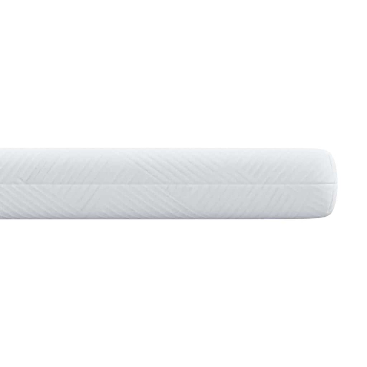 vidaXL Στρώμα επικάλυψης Λευκό 120 x 200 cm Ζακάρ ύφασμα
