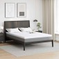 vidaXL Στρώμα επικάλυψης Λευκό 140 x 190 cm Ζακάρ ύφασμα