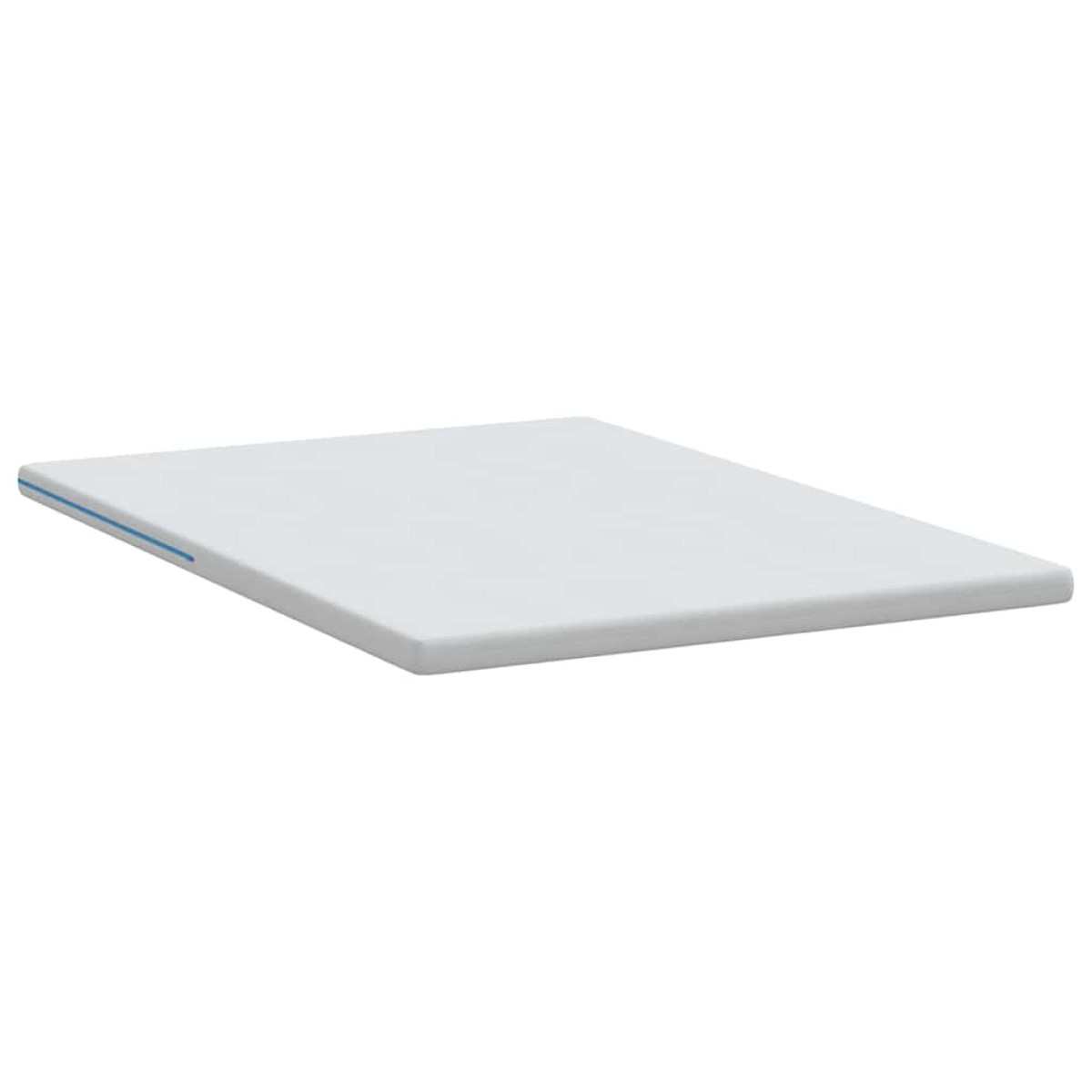 vidaXL Στρώμα επικάλυψης Λευκό 140 x 200 cm Ζακάρ ύφασμα
