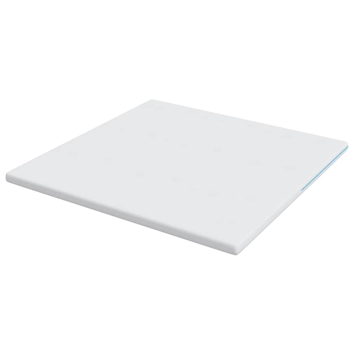 vidaXL Στρώμα επικάλυψης Λευκό 200 x 200 cm Ζακάρ ύφασμα