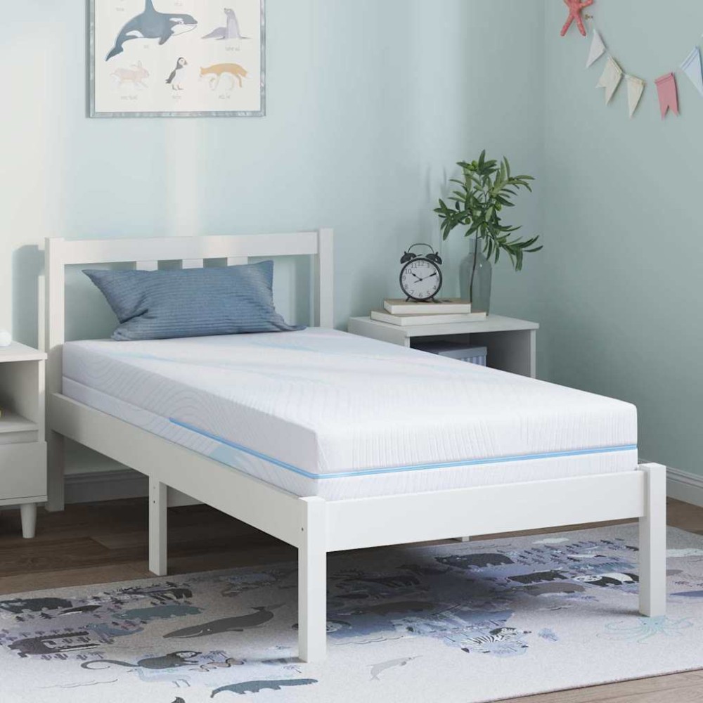 vidaXL Στρώμα Μέτρια σκληρό 80 x 160 cm Λευκό
