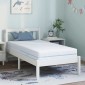 vidaXL Στρώμα Μέτρια σκληρό 80 x 160 cm Λευκό