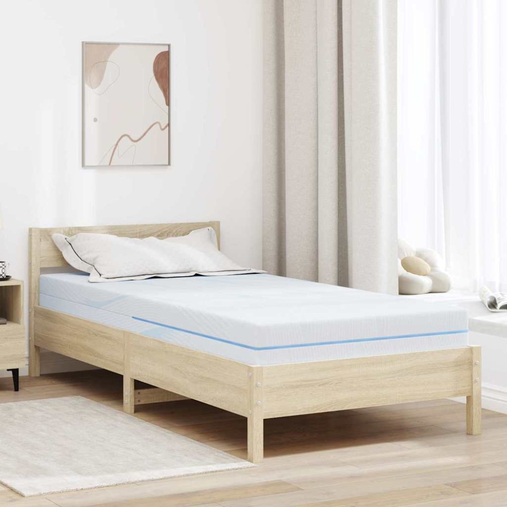 vidaXL Στρώμα Μέτρια σκληρό 90 x 190 cm Λευκό