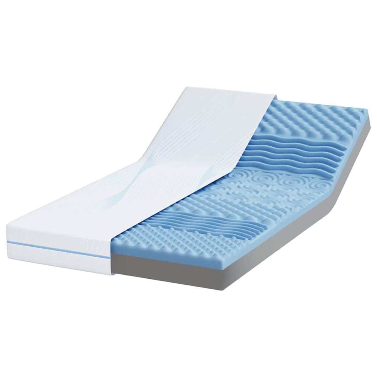 vidaXL Στρώμα Μέτρια σκληρό 120 x 200 cm Λευκό