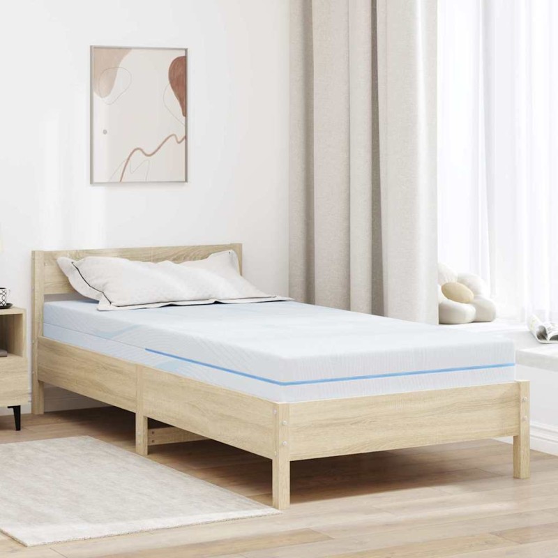 vidaXL Στρώμα Μέτρια σκληρό 120 x 200 cm Λευκό
