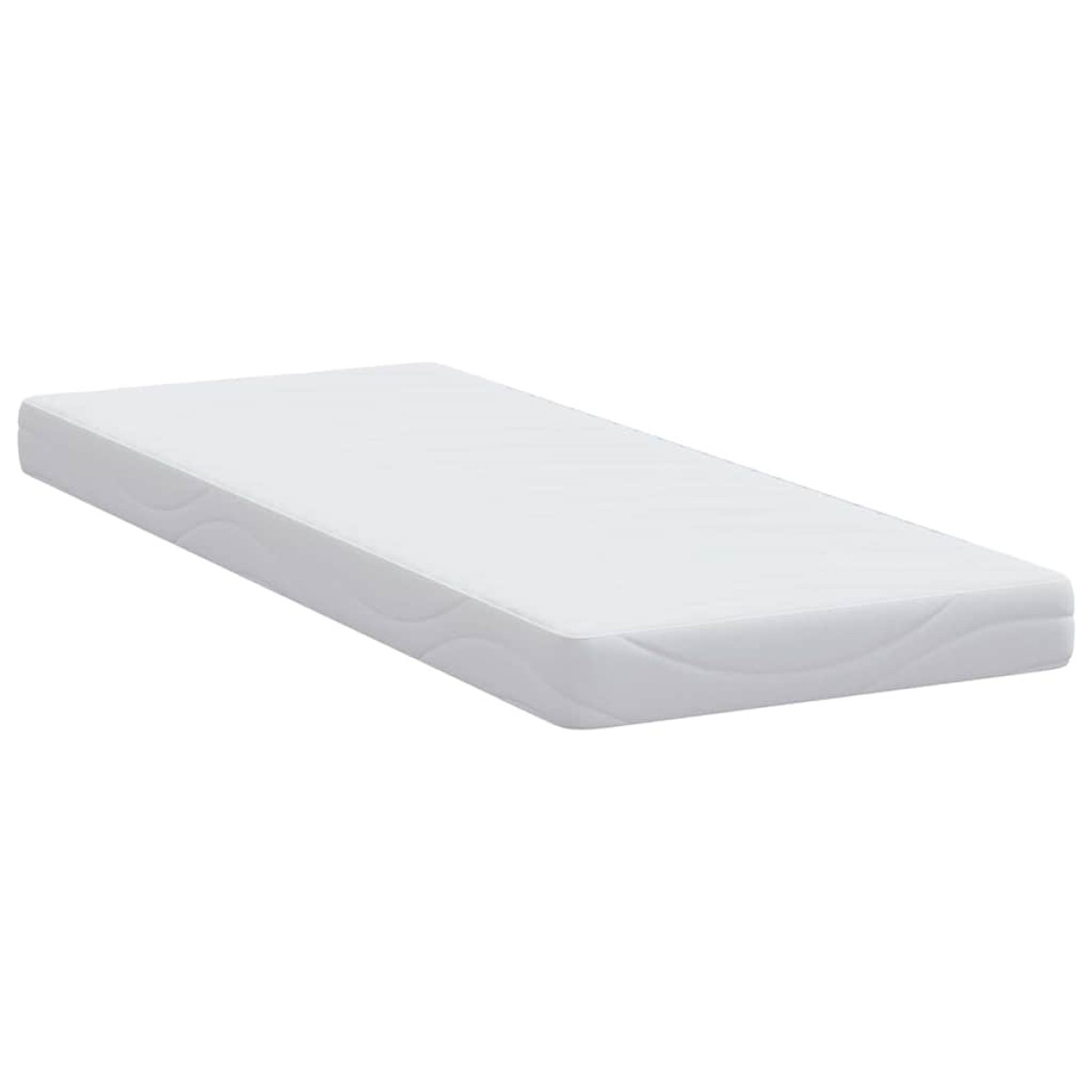 vidaXL Στρώμα Λευκό 80 x 200 cm Ζακάρ ύφασμα