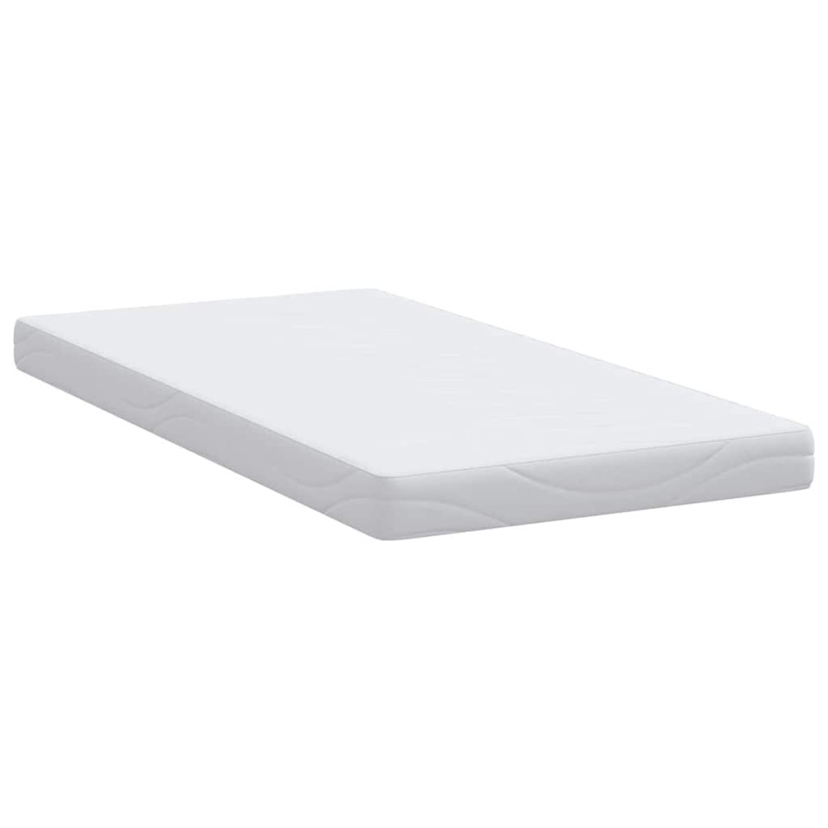vidaXL Στρώμα Λευκό 100 x 200 cm Ζακάρ ύφασμα