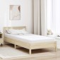 vidaXL Στρώμα Λευκό 100 x 200 cm Ζακάρ ύφασμα