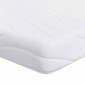 vidaXL Στρώμα Λευκό 120 x 200 cm Ζακάρ ύφασμα