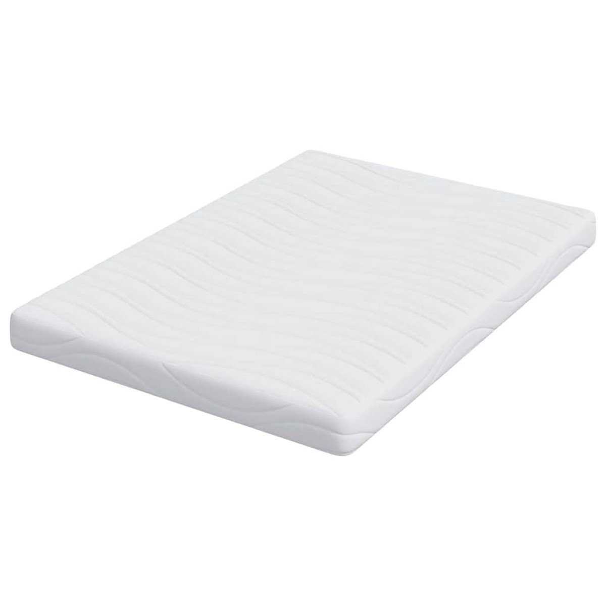 vidaXL Στρώμα Λευκό 140 x 200 cm Ζακάρ ύφασμα
