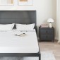 vidaXL Στρώμα Λευκό 160 x 200 cm Ζακάρ ύφασμα