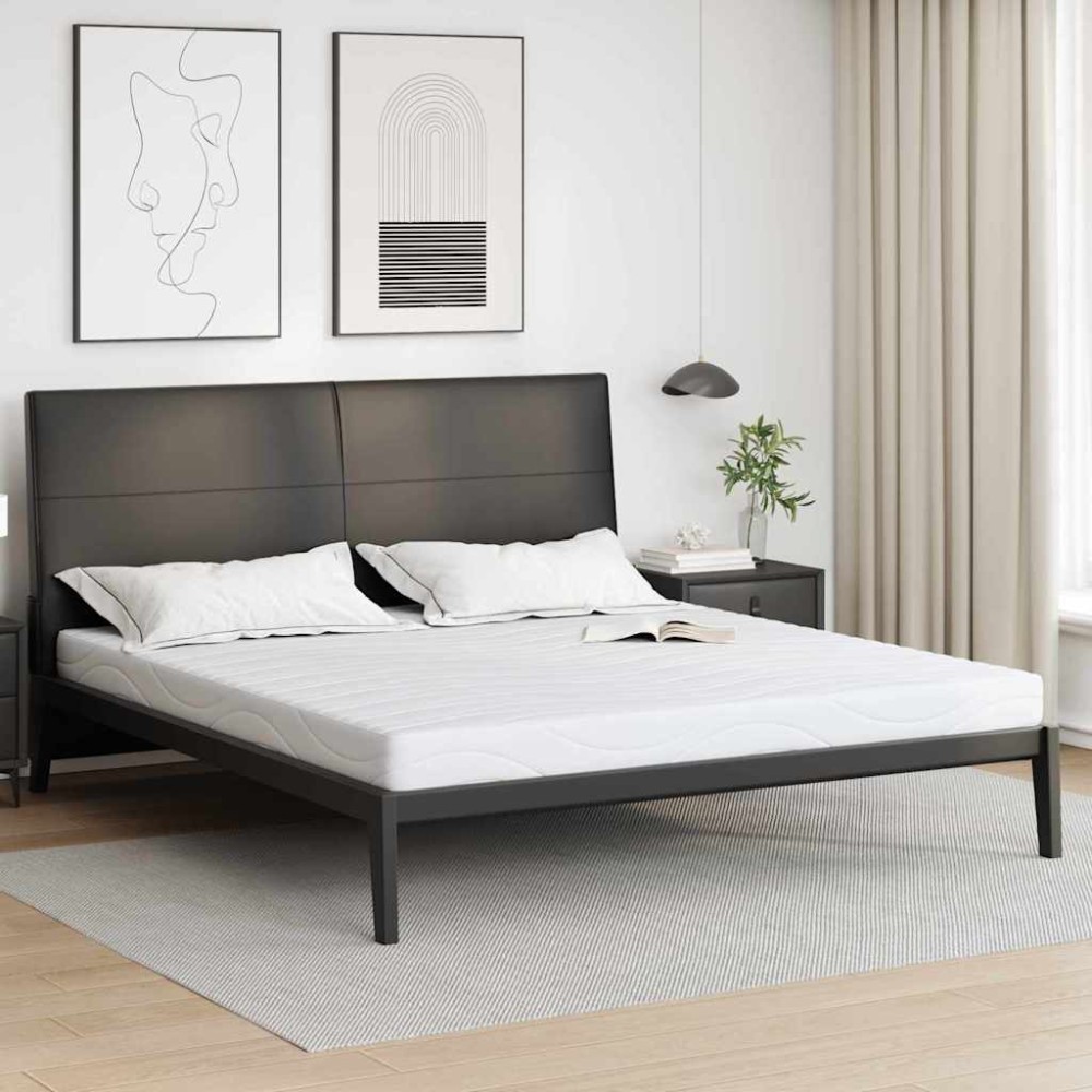 vidaXL Στρώμα Λευκό 180 x 200 cm Ζακάρ ύφασμα