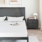 vidaXL Στρώμα Λευκό 200 x 200 cm Ζακάρ ύφασμα