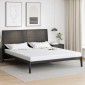 vidaXL Στρώμα Λευκό 200 x 200 cm Ζακάρ ύφασμα