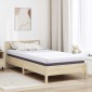 vidaXL Στρώμα Αφρού Μνήμης Μέτριο 90 x 190 cm Λευκό και Γκρι