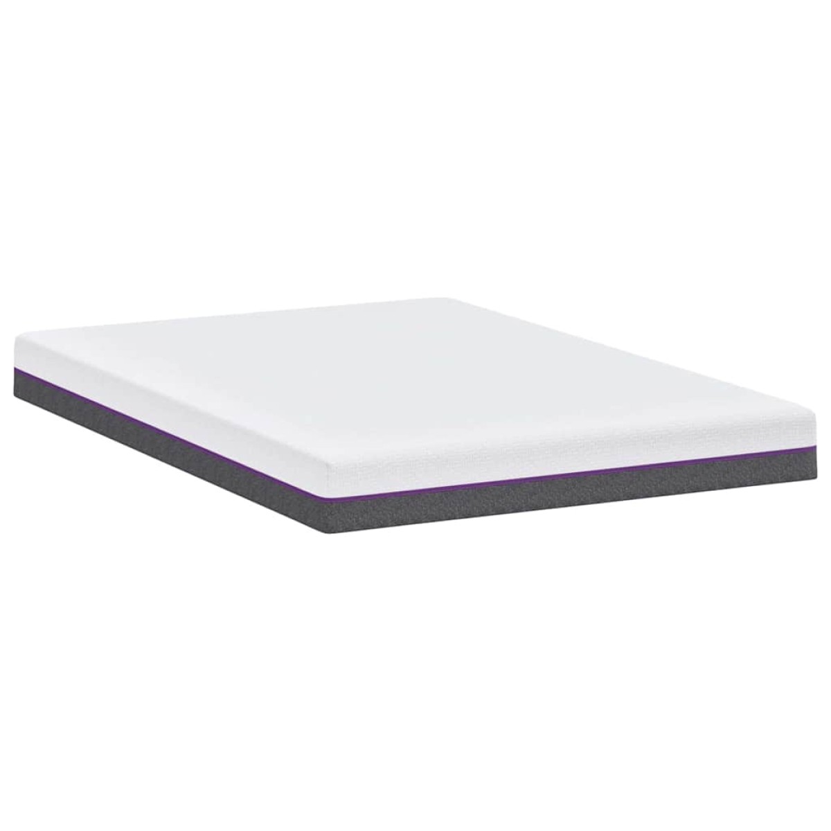 vidaXL Στρώμα Αφρού Μνήμης Μέτριο 160 x 200 cm Λευκό και Γκρι