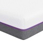 vidaXL Στρώμα Αφρού Μνήμης Μέτριο 180 x 200 cm Λευκό και Γκρι