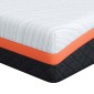 vidaXL Στρώμα Λευκό και Μαύρο 140 x 190 cm Ζακάρ ύφασμα