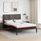 vidaXL Στρώμα Λευκό και Μαύρο 140 x 190 cm Ζακάρ ύφασμα