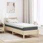 vidaXL Στρώμα Λευκό και Γκρι 80 x 200 cm Ζακάρ ύφασμα