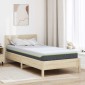 vidaXL Στρώμα Λευκό και Γκρι 100 x 200 cm Ζακάρ ύφασμα