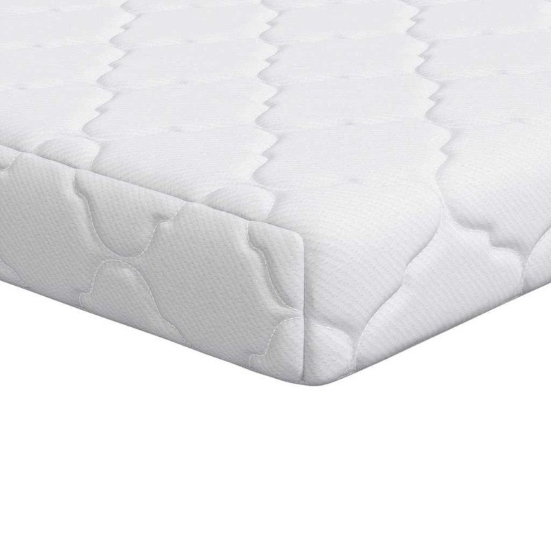 vidaXL Στρώμα Λευκό 60 x 120 cm Ζακάρ ύφασμα