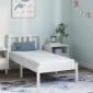 vidaXL Στρώμα Λευκό 60 x 120 cm Ζακάρ ύφασμα