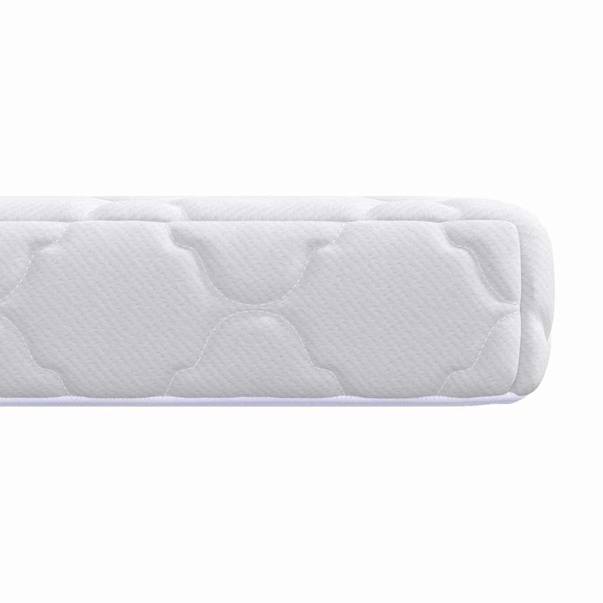 vidaXL Στρώμα Λευκό 80 x 160 cm Ζακάρ ύφασμα