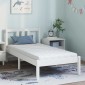 vidaXL Στρώμα Λευκό 80 x 160 cm Ζακάρ ύφασμα