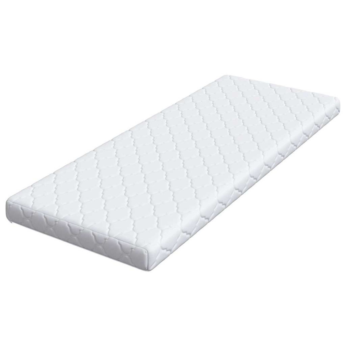 vidaXL Στρώμα Λευκό 70 x 200 cm Ζακάρ ύφασμα