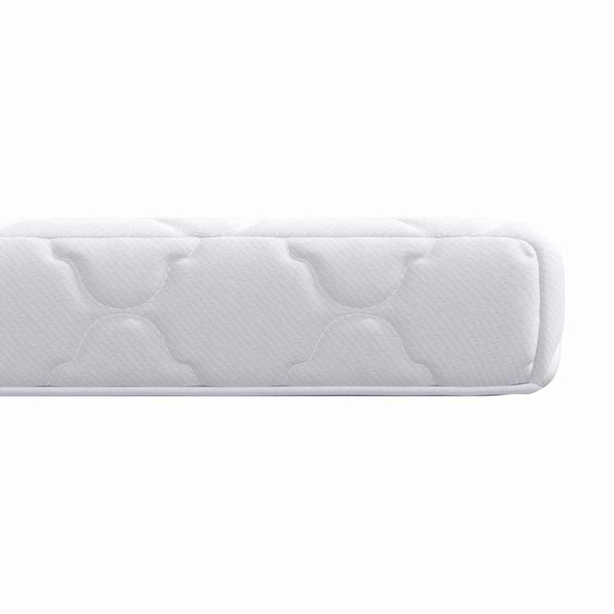 vidaXL Στρώμα Λευκό 80 x 200 cm Ζακάρ ύφασμα