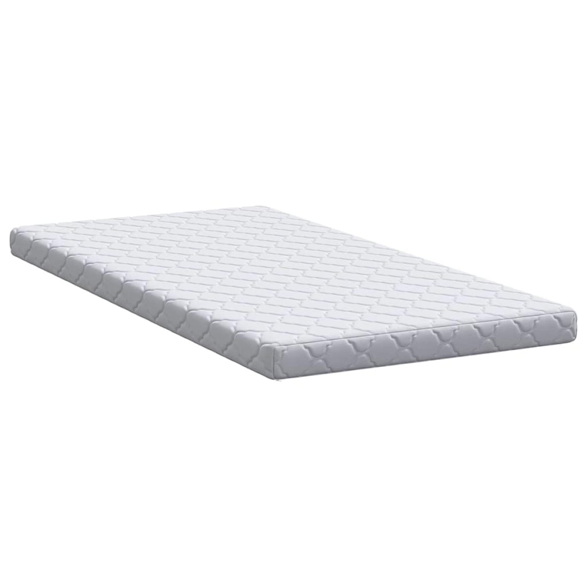 vidaXL Στρώμα Λευκό 120 x 200 cm Ζακάρ ύφασμα