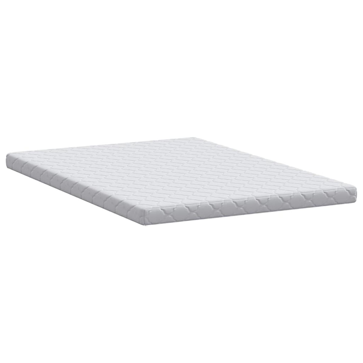 vidaXL Στρώμα Λευκό 140 x 200 cm Ζακάρ ύφασμα