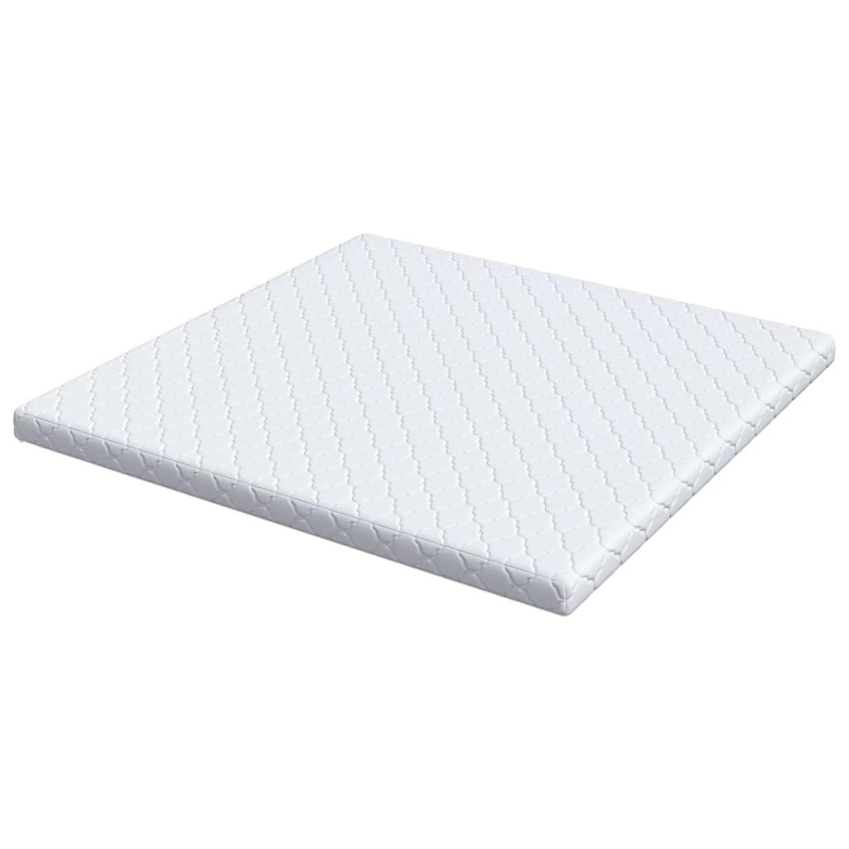 vidaXL Στρώμα Λευκό 180 x 200 cm Ζακάρ ύφασμα