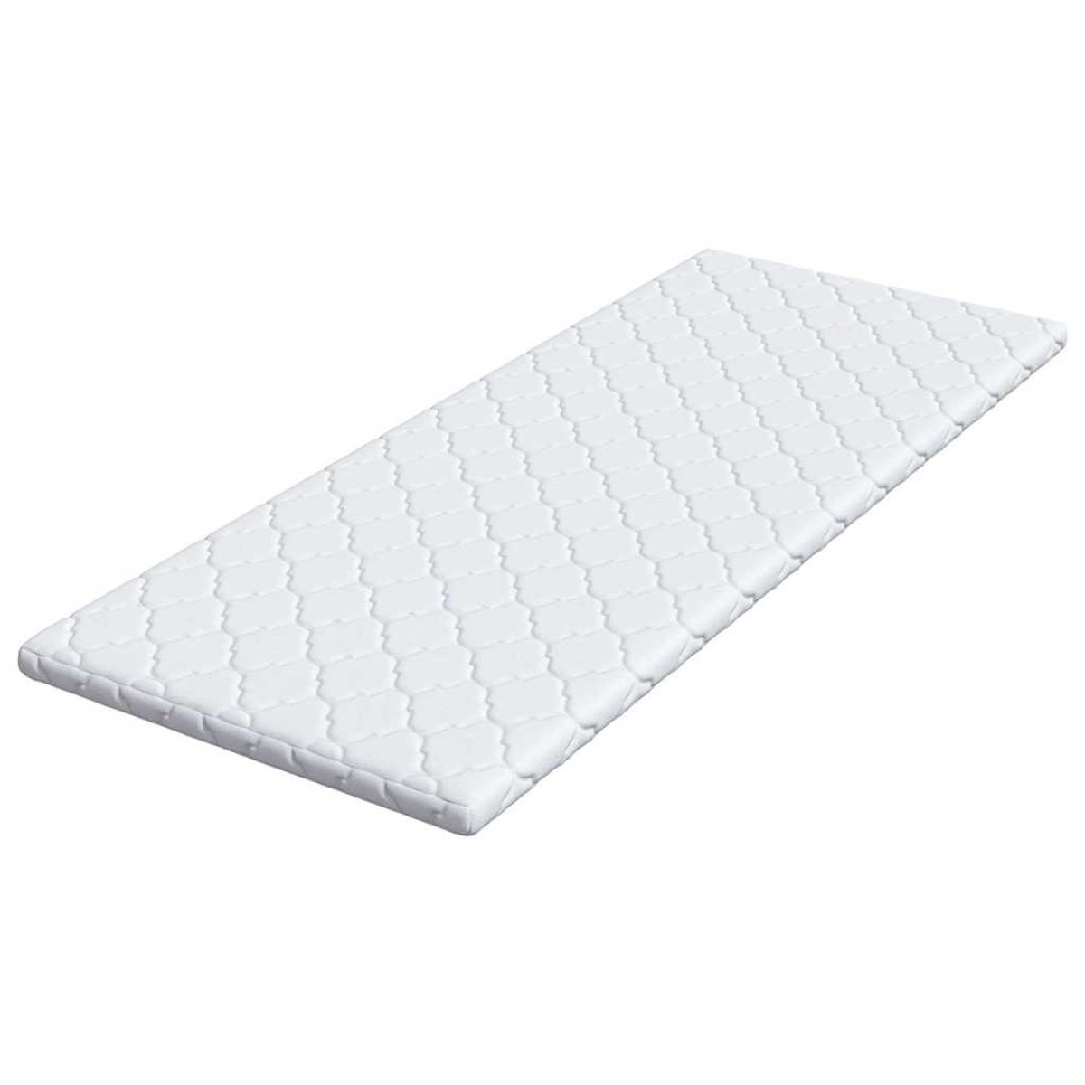 vidaXL Κουβέρτα Καρύδας Λευκό 80 x 200 cm Ζακάρ ύφασμα