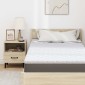 vidaXL Κουβέρτα Καρύδας Λευκό 90 x 190 cm Ζακάρ ύφασμα