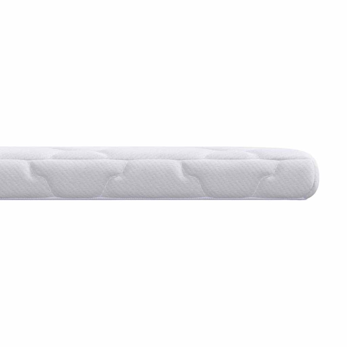 vidaXL Κουβέρτα Καρύδας Λευκό 90 x 200 cm Ζακάρ ύφασμα