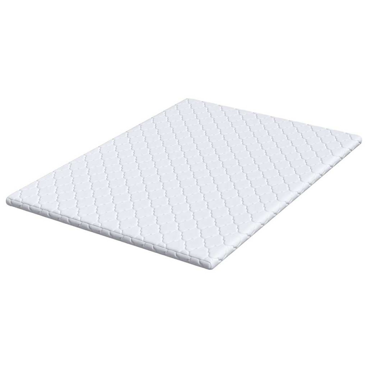 vidaXL Κουβέρτα Καρύδας Λευκό 140 x 200 cm Ζακάρ ύφασμα