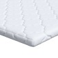vidaXL Κουβέρτα Καρύδας Λευκό 160 x 200 cm Ζακάρ ύφασμα