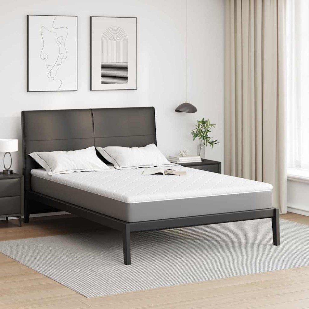 vidaXL Κουβέρτα Καρύδας Λευκό 160 x 200 cm Ζακάρ ύφασμα