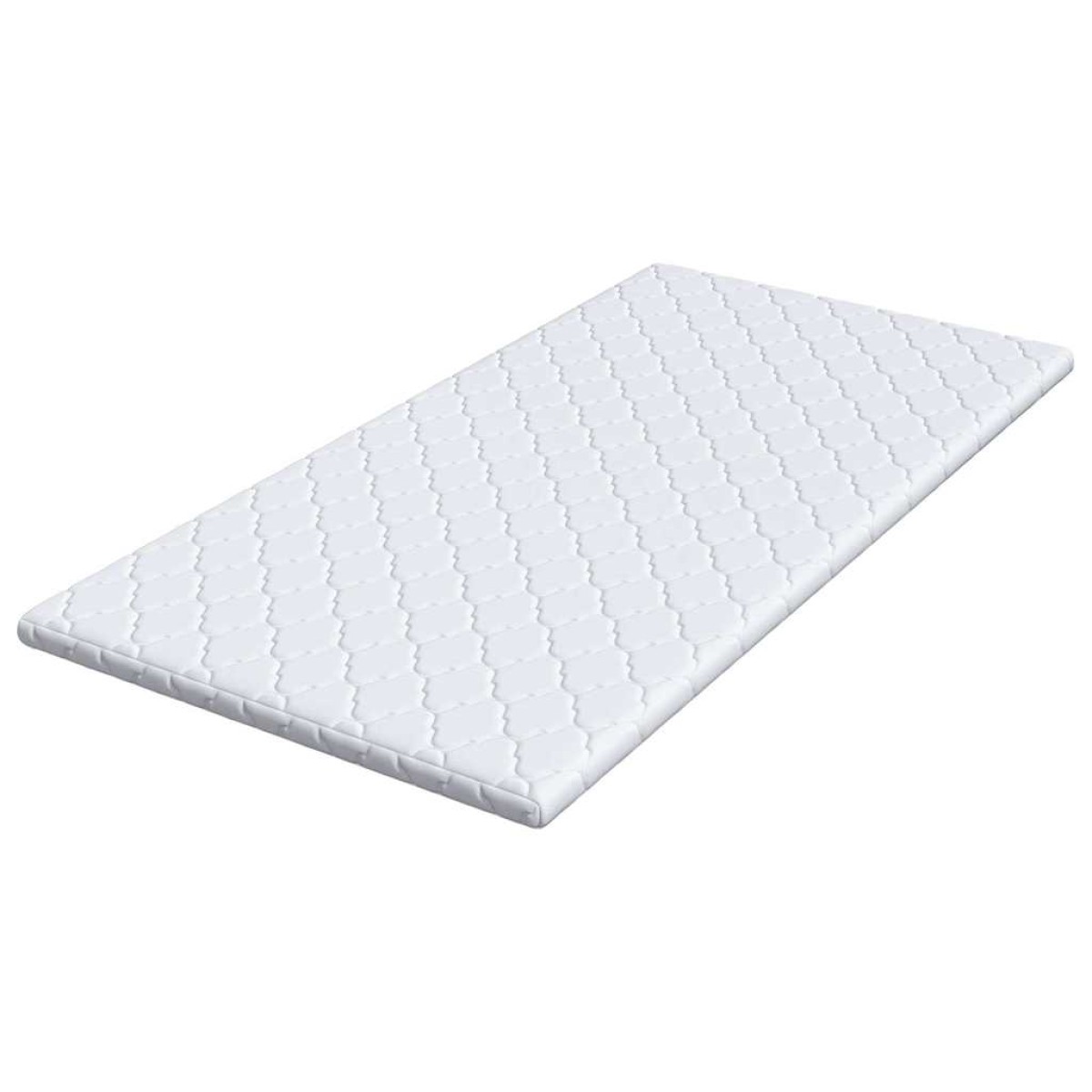 vidaXL Κουβέρτα Καρύδας Λευκό 160 x 200 cm Ζακάρ ύφασμα