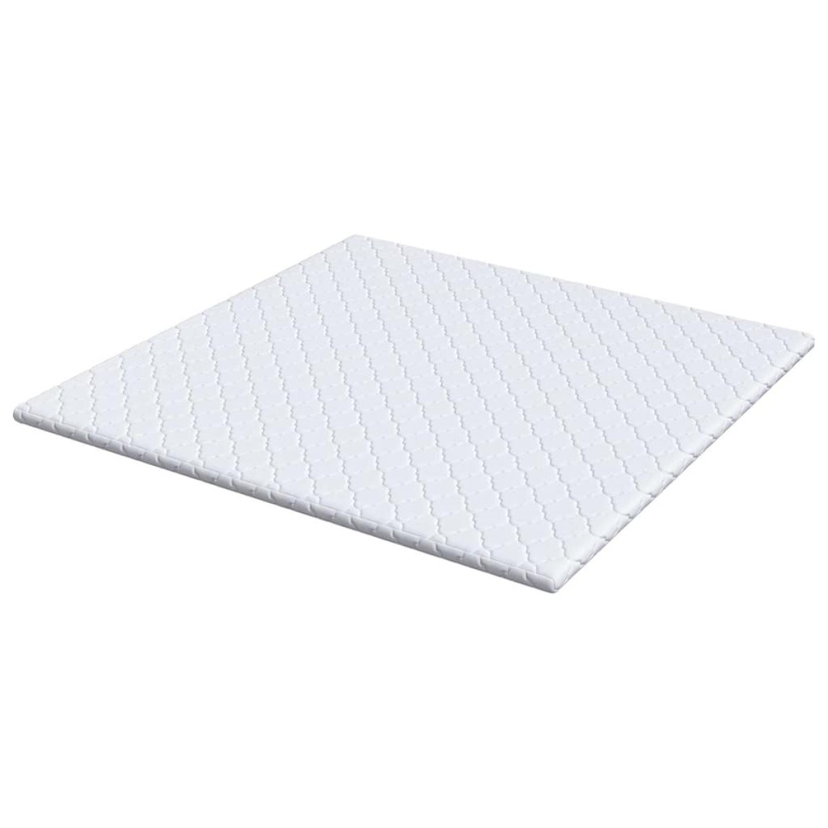vidaXL Κουβέρτα Καρύδας Λευκό 200 x 200 cm Ζακάρ ύφασμα