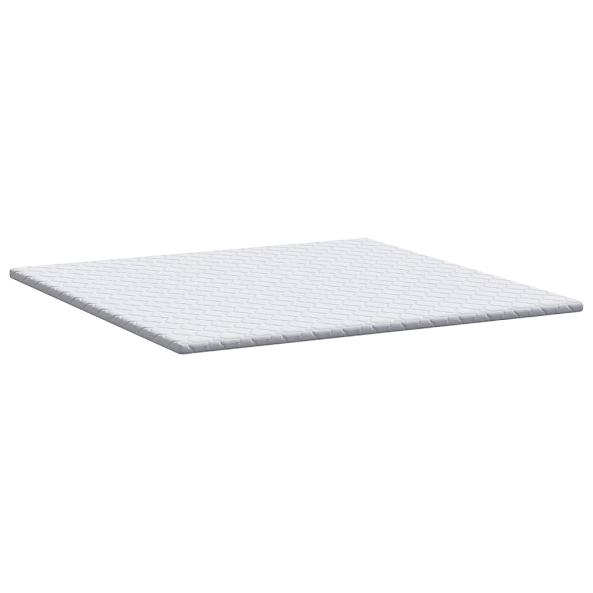 vidaXL Κουβέρτα Καρύδας Λευκό 200 x 200 cm Ζακάρ ύφασμα