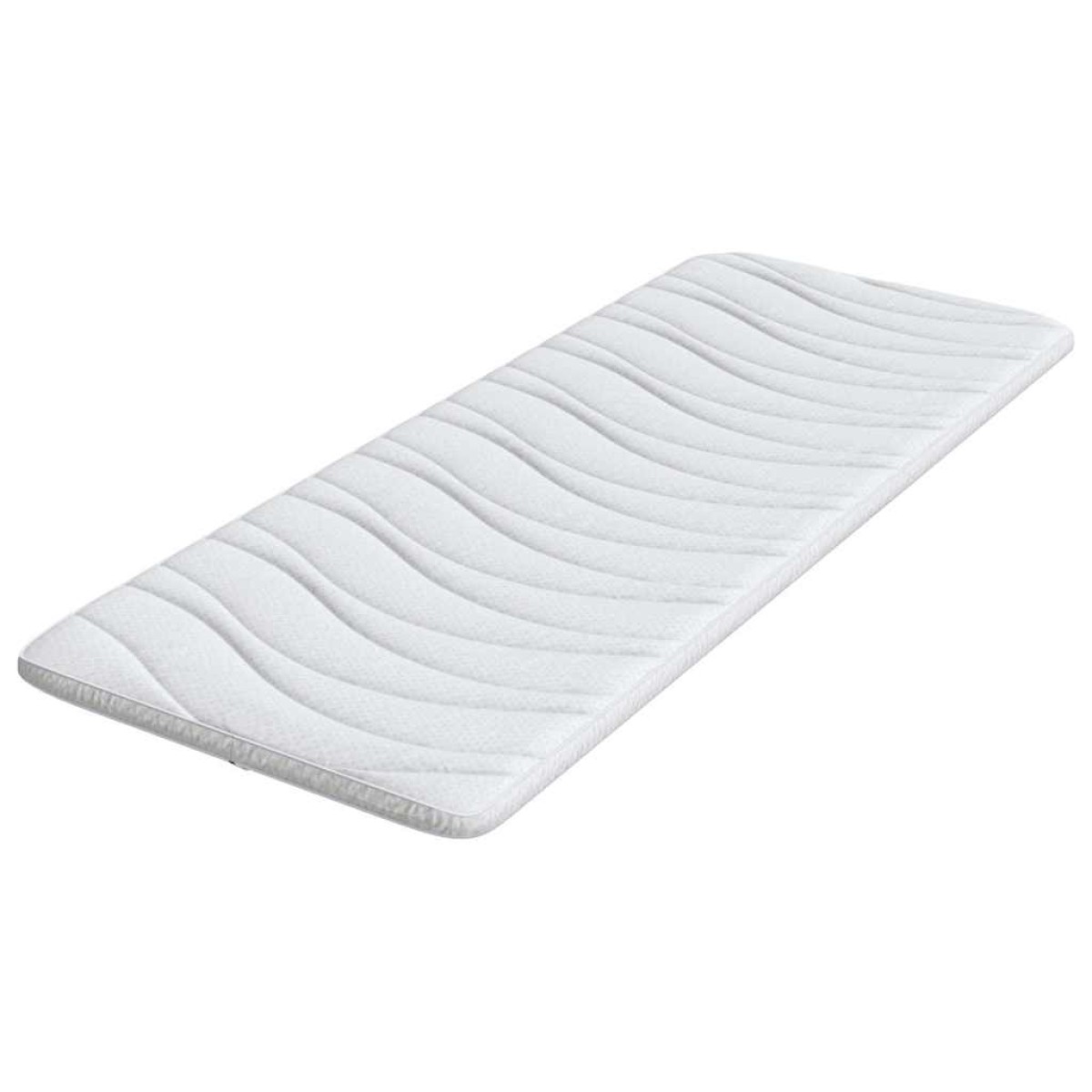vidaXL Στρώμα επικάλυψης Λευκό 70 x 200 cm Υφασμα Πλεκτό
