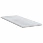 vidaXL Στρώμα επικάλυψης Λευκό 70 x 200 cm Υφασμα Πλεκτό