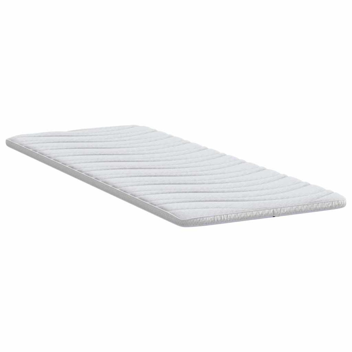 vidaXL Στρώμα επικάλυψης Λευκό 80 x 200 cm Υφασμα Πλεκτό