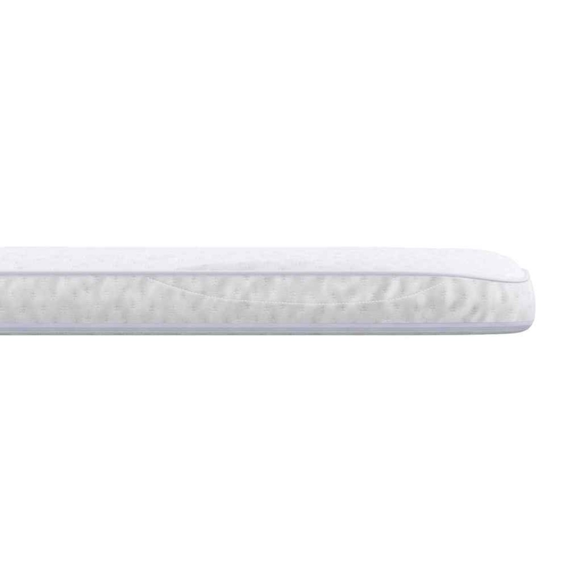 vidaXL Στρώμα επικάλυψης Λευκό 90 x 190 cm Υφασμα Πλεκτό