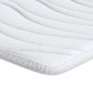 vidaXL Στρώμα επικάλυψης Λευκό 120 x 200 cm Υφασμα Πλεκτό
