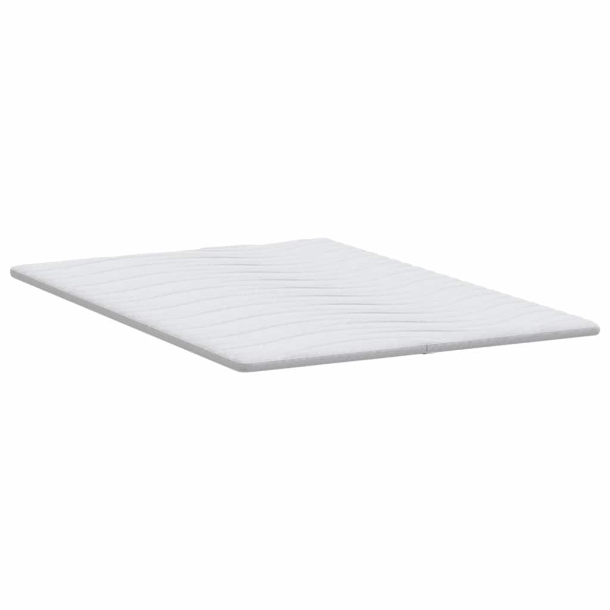 vidaXL Στρώμα επικάλυψης Λευκό 160 x 200 cm Υφασμα Πλεκτό